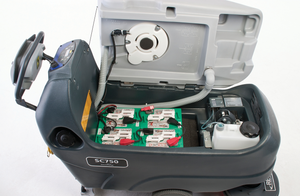 Advance SC750, Walk Behind Floor Scrubber, 28", 21 Gallon, Battery, Self Propel, Disk, 3 Year Warranty