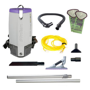 Proteam Supercoach Pro 10QT, Backpack Vacuum, 12lbs, Electric, With Tools, HEPA, 3 Year Warranty
