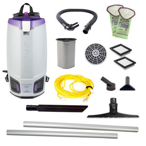Proteam Gofit 10QT, Backpack Vacuum, 12.9lbs, Electric, With Tools, HEPA, 3 Year Warranty
