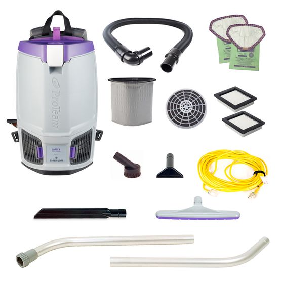 Proteam Gofit 6QT, Backpack Vacuum, 12.9lbs, Electric, With Tools, HEPA, 3 Year Warranty
