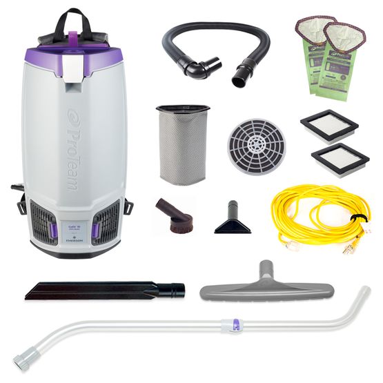 Proteam Gofit 10QT, Backpack Vacuum, 12.9lbs, Electric, With Tools, HEPA, 3 Year Warranty