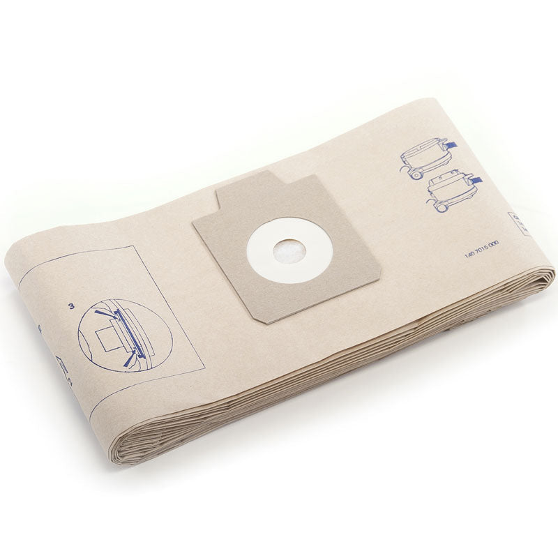 5 Piece dust bag. Fits Clarke Euroclean GD930 (replaces 1407015040) Fits Nilfisk Advance 1407015020 (alt # 1407015020)