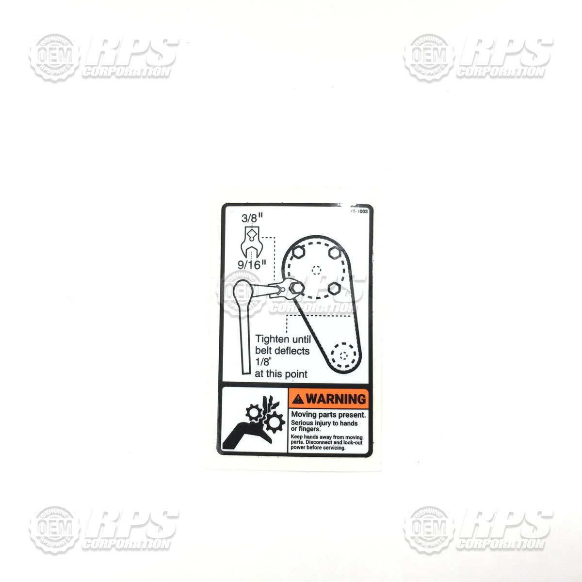 FactoryCat/Tomcat 175-1003, Decal, Cylindrical Belt
