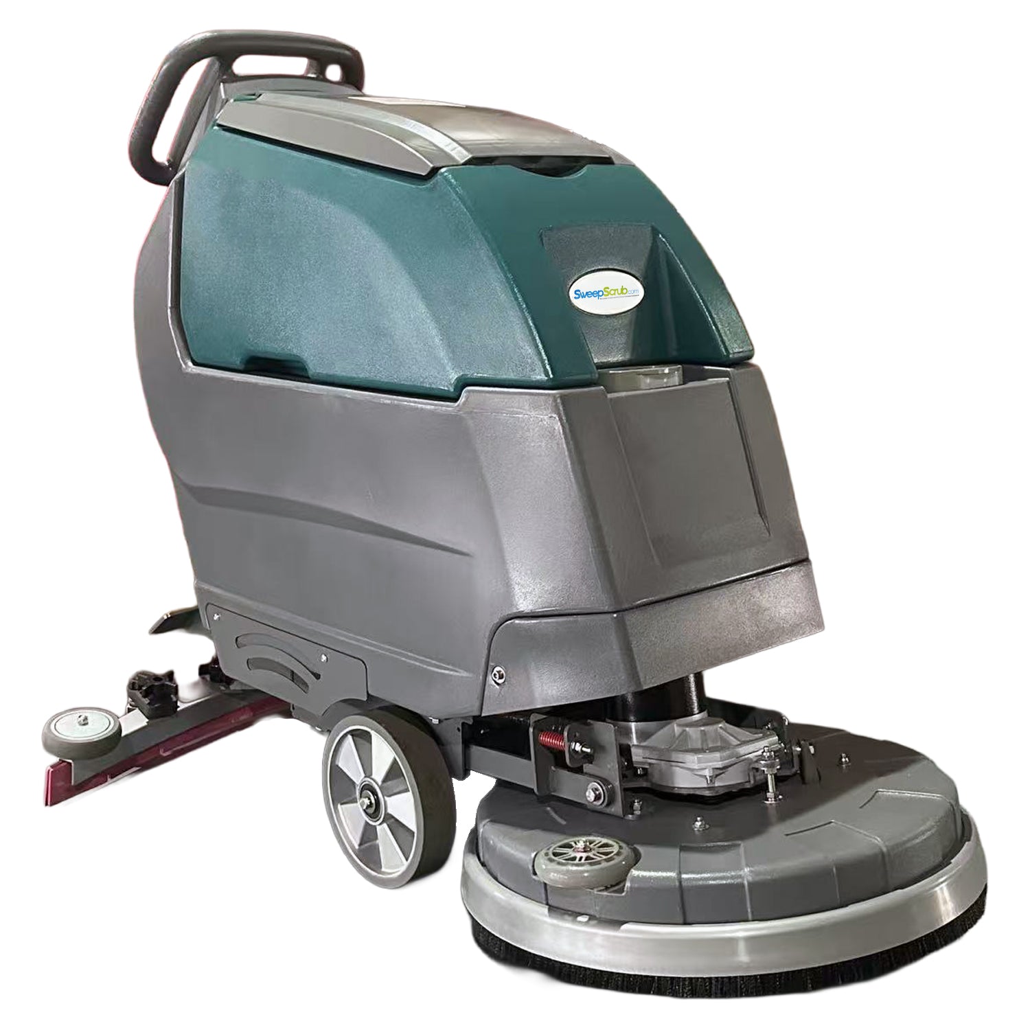 Walk Behind Floor Scrubber, 20", 12.5 Gallon, Battery, Pad Assist, Disk, 2/2/1 Warranty