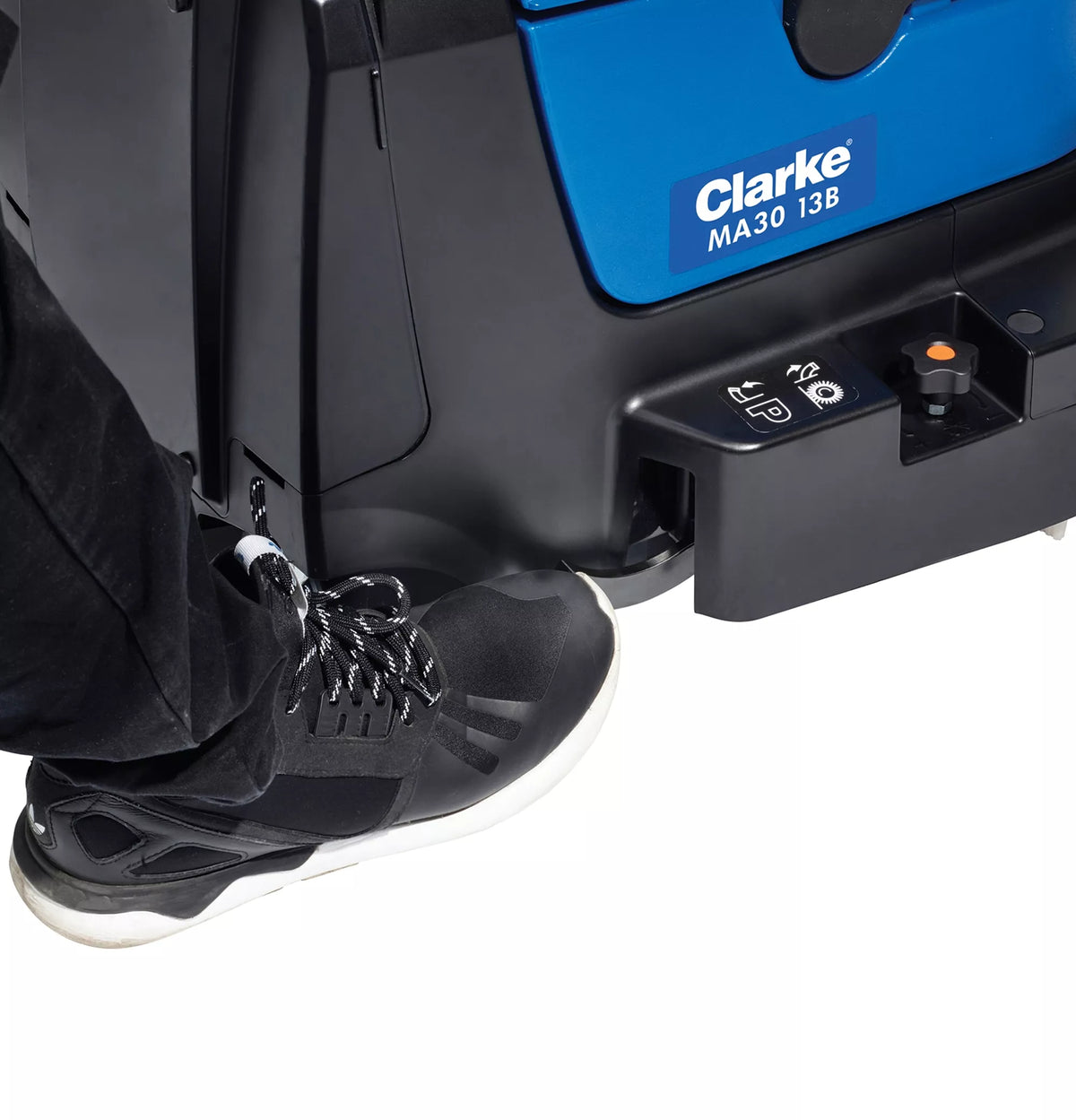 Clarke MA30 13B, Floor Sweeper-Scrubber, 13", 1.6 Gallon, Brush Assisted, Lithium, Cylindrical, 3 Year Warranty