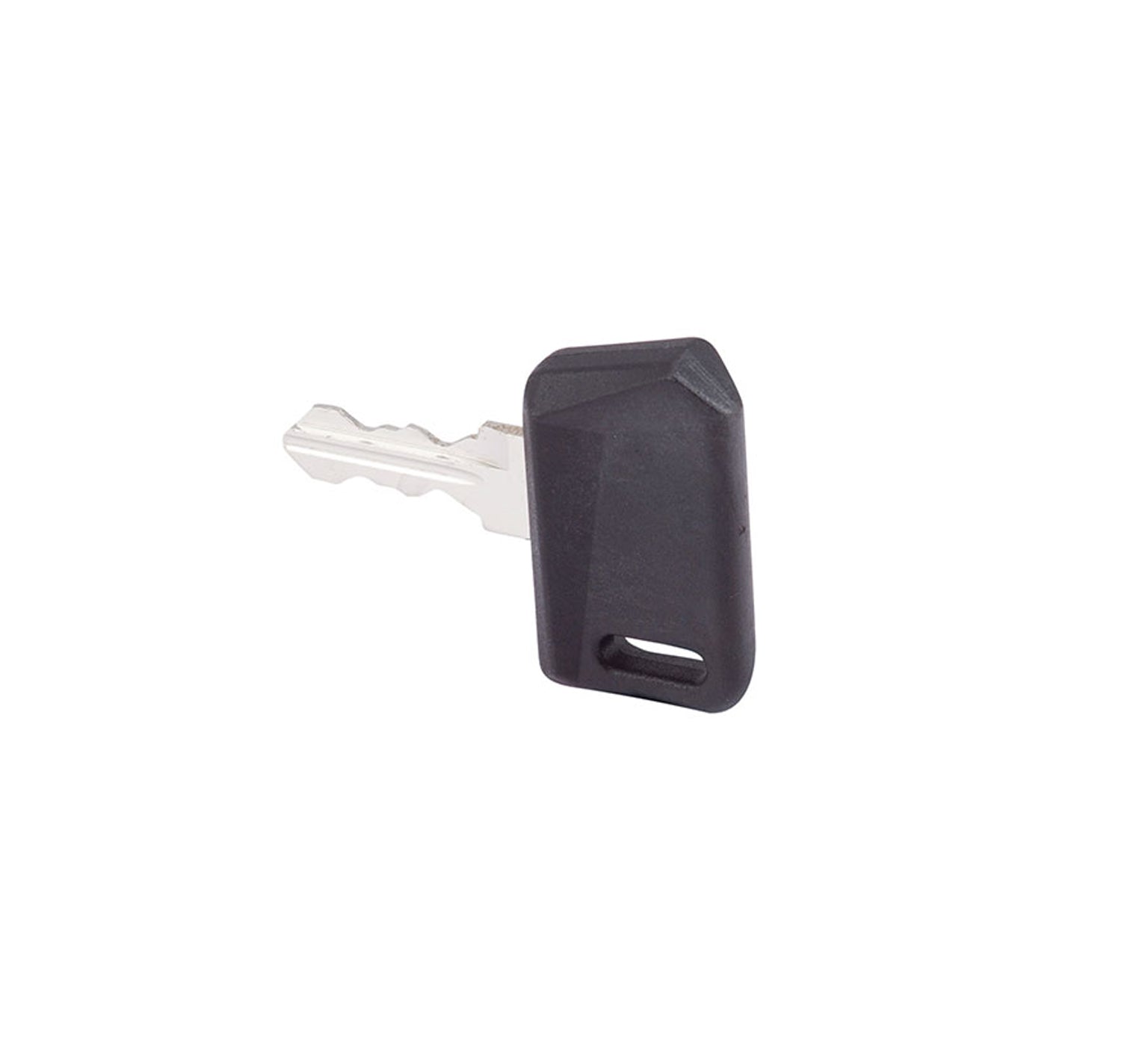 Single ignition key. Fits Tennant R14, 6100, 6200, 6400, 7100, 7200, 7300, 8300, S20, T5, T7, T12, T15, T16, T17 and also Nobles Strive Rider, SpeedScrub Rider, EZ Rider HP Fits Tennant 361144