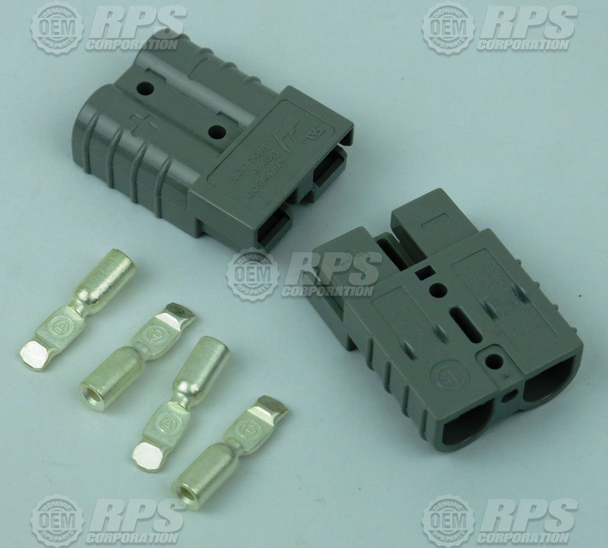 FactoryCat/Tomcat 4-256, Connector,Anderson,Grey,50 (36V) Housing Set of 2 w/Contacts