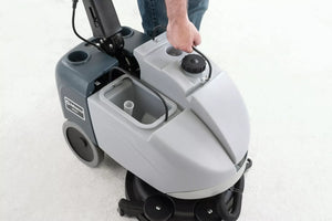 Advance SC351, Walk Behind Floor Scrubber, 14", 2.5 Gallon, Lithium, Pad Assist, Forward and Reverse, Disk, 3 Year Warranty, 50000622