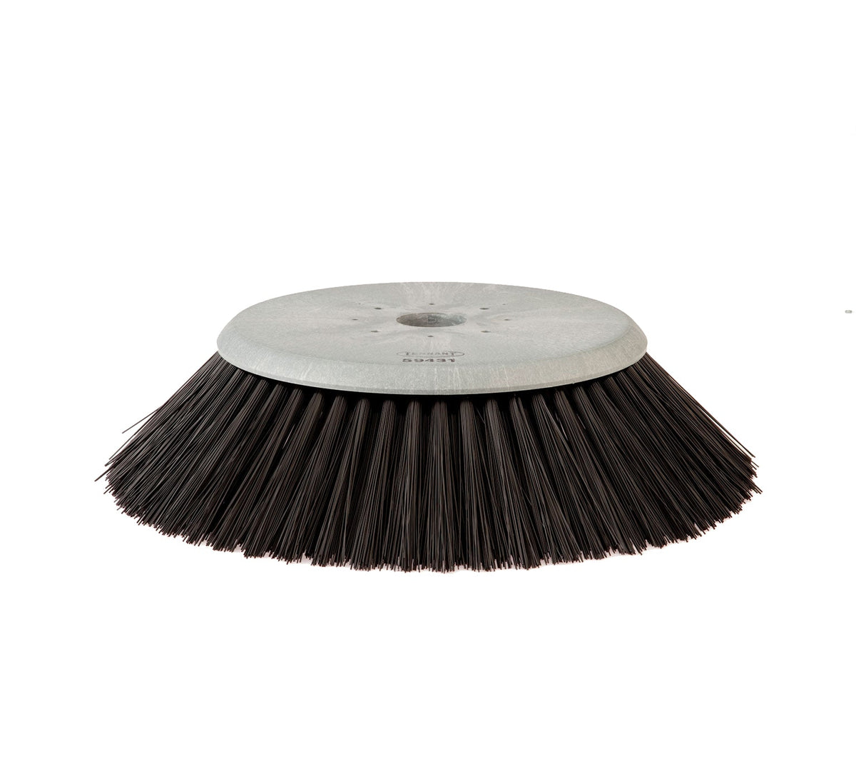 23 Inch disc polypropylene side brush.B Fits Tennant 355, 385, 6400, 6550, 6650, 8200, 8210, 8400, 8410, S20. Fits Tennant 59431