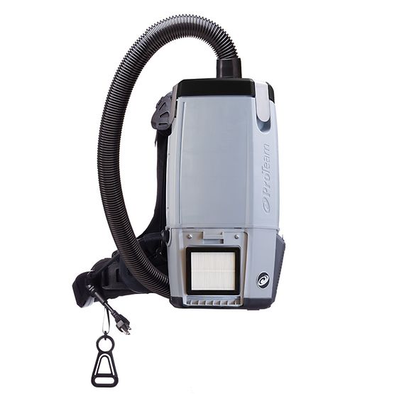 Proteam ProVac FS 6, Backpack Vacuum, 6QT, 11.6lbs, Electric, With Tools, HEPA, 3 Year Warranty, 107461