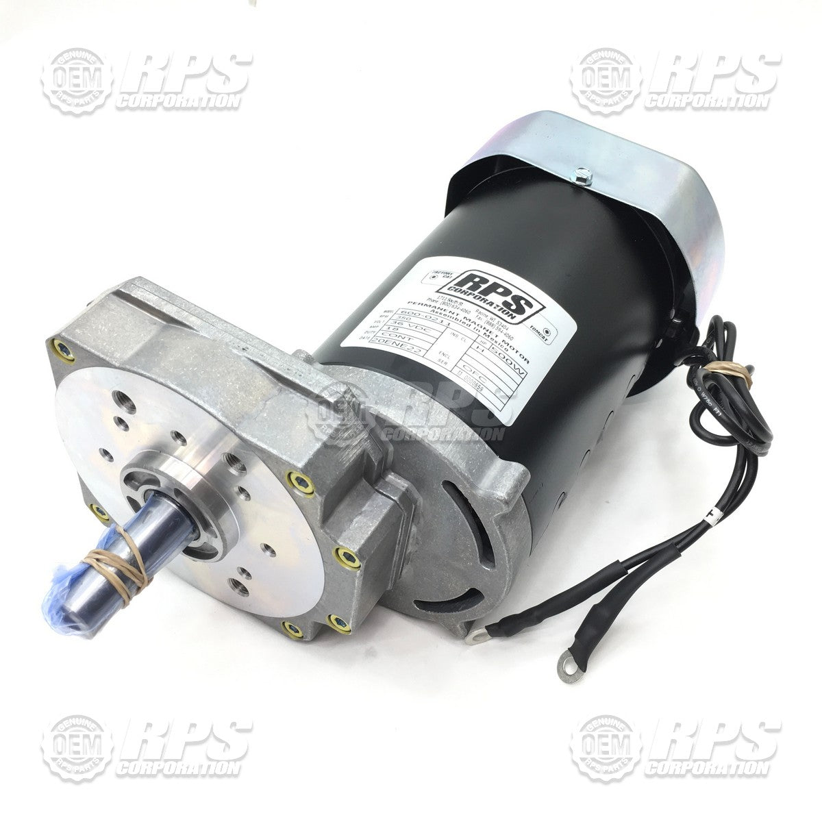 FactoryCat/Tomcat 600-0211D, Motor 0.75HP 350RPM 36V,W/Connectors