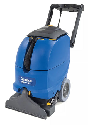 Clarke EX40 16ST & 18LX, Carpet Extractor, 9 or 12 Gallon, 16 or 18", Pull Back or Forward/Reverse, 3 Year Warranty