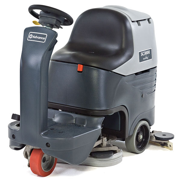 Advance SC3000, Rider Floor Scrubber, 26", 21 Gallon, Battery, Disk, 3 Year Warranty
