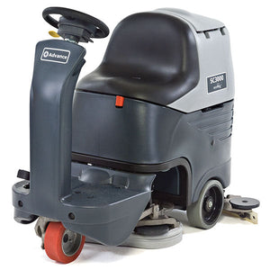 Advance SC3000, Rider Floor Scrubber, 26", 21 Gallon, Battery, Disk, 3 Year Warranty