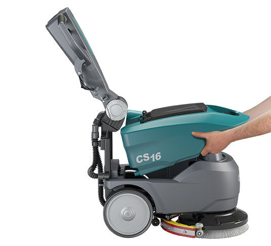 Tennant CS16, Walk Behind Floor Scrubber, 14", 3.9 Gallon, Disk, Battery, Pad Assist, 1 Year Warranty, LPTB03328