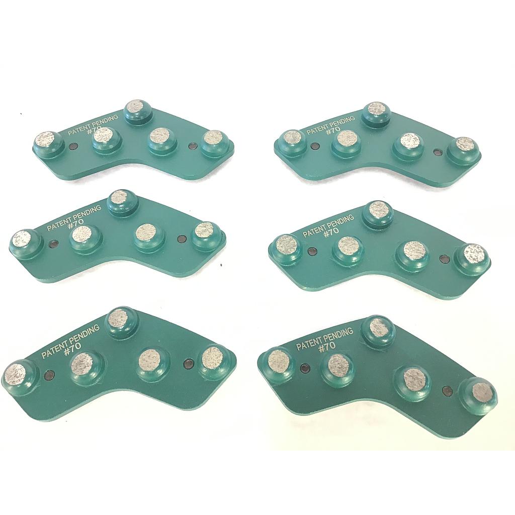 Onyx DRSM5M070 Durametal 5 Seg Metal Bond Diamond - 70 Grit, 6pk OEM Part