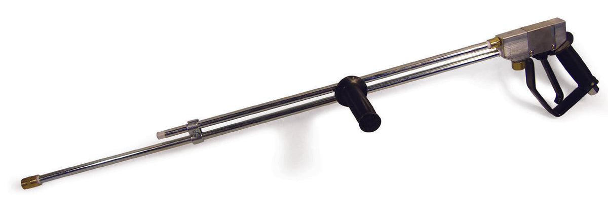 SJ3000 Double Barrel Pressure Washer Dump Gun - Stainless Steel, 36β³ With Foregrip