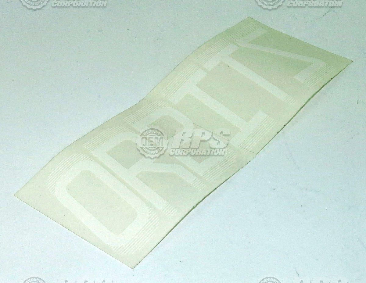 FactoryCat/Tomcat EDGE-7215, Decal, Orbitz, 8", White