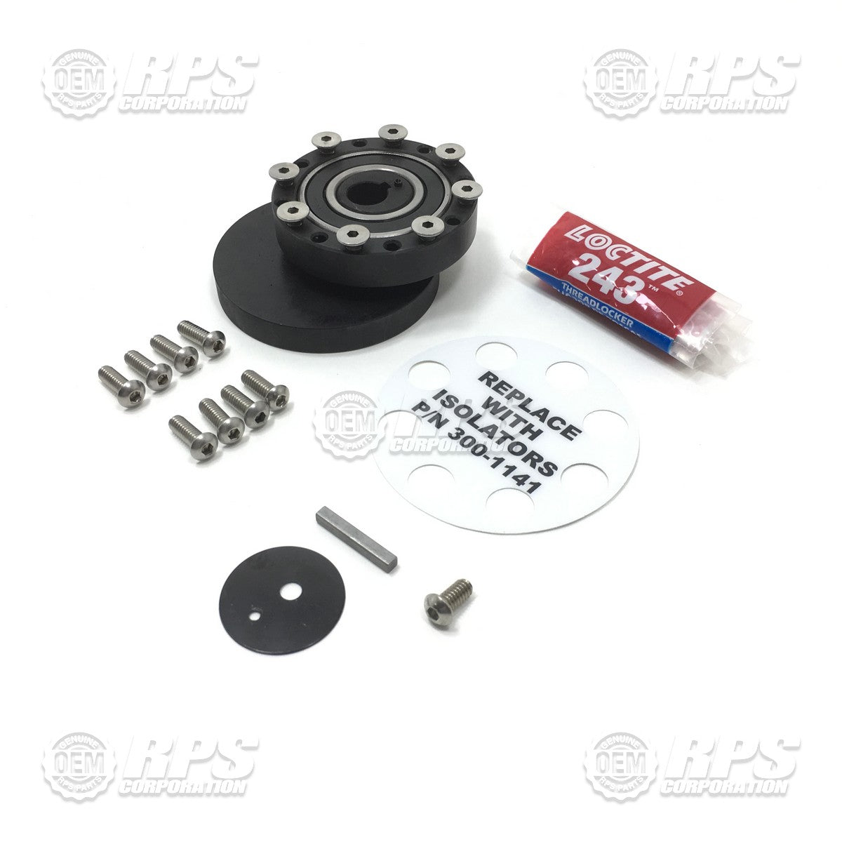 FactoryCat/Tomcat EDGE-7320, Eccentric Assy for 20" EDGE DC Scrubber Includes Hardware and Loctite