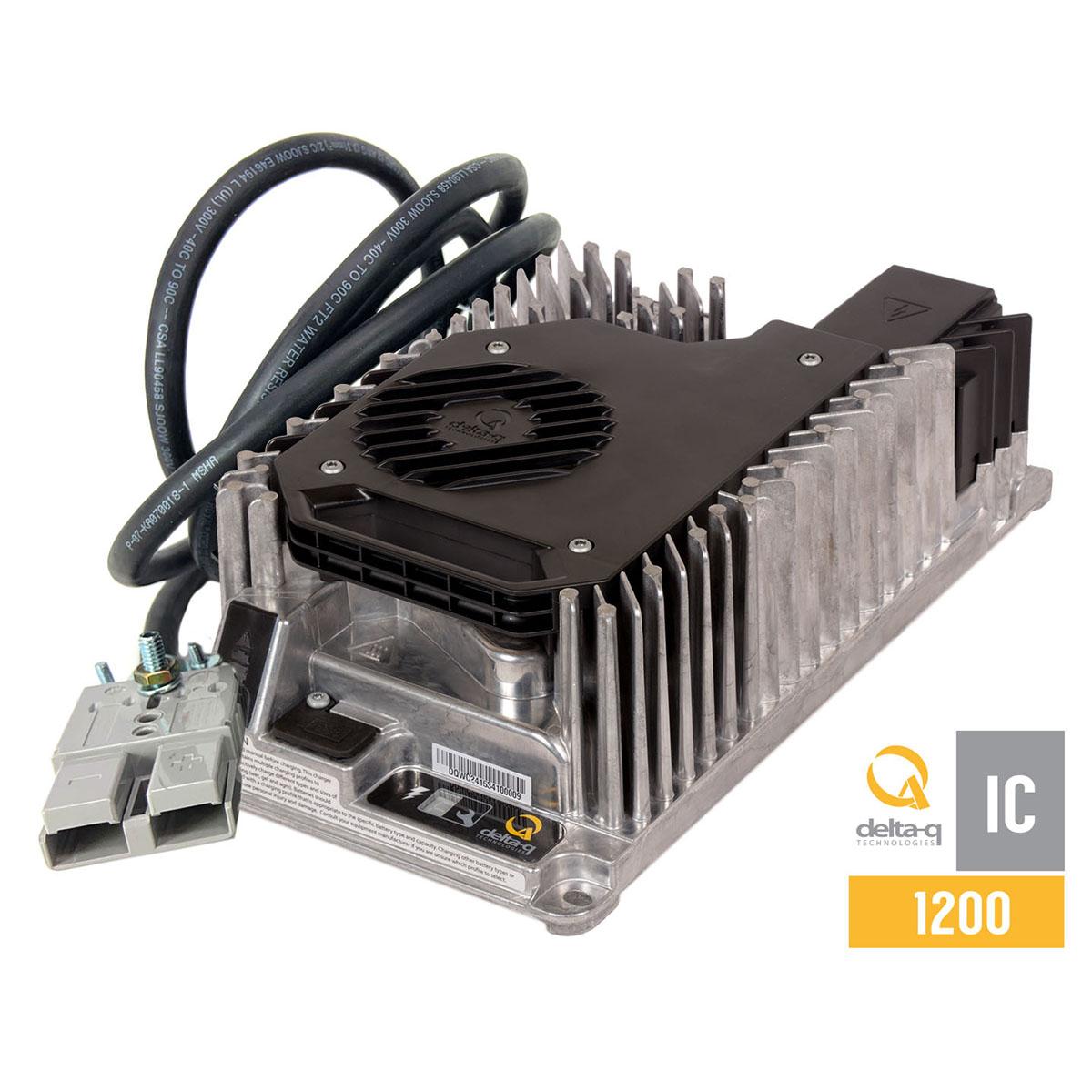 Delta-Q IC1200 Battery Charger — 36 Volt, 33 Amp, Includes 50A Gray DC Cord