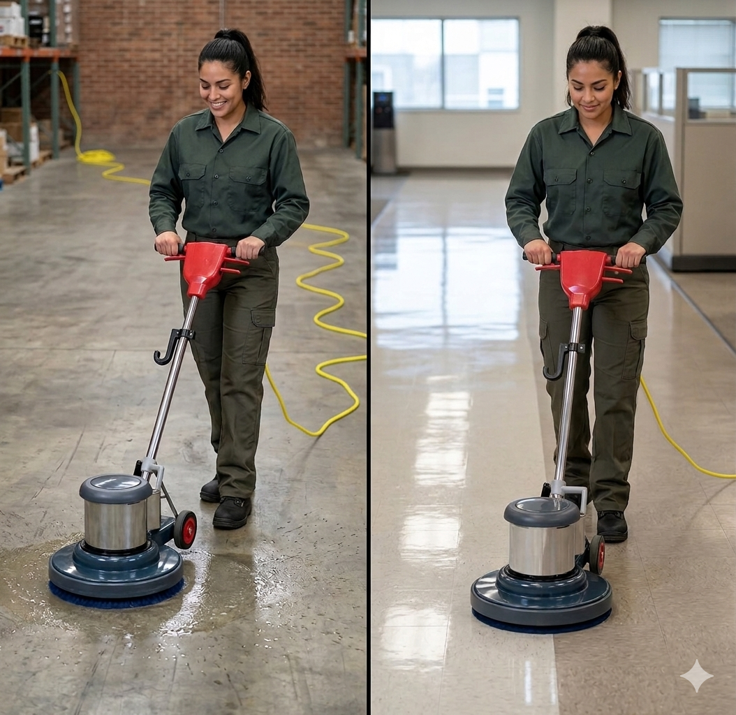 Floor Buffer, 20", Dual Speed, 3/3/1 Warranty