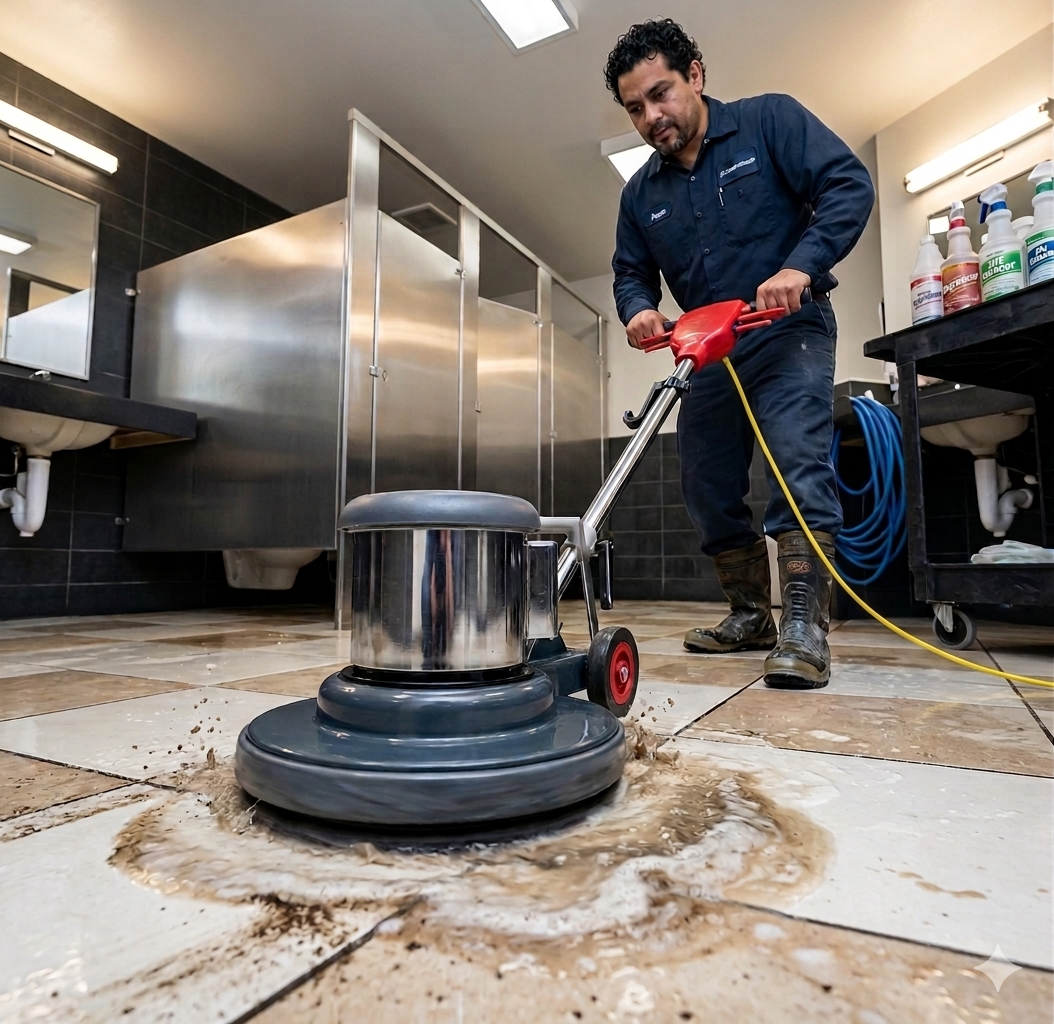 Floor Buffer, 17", Low Speed, 3/3/1 Warranty