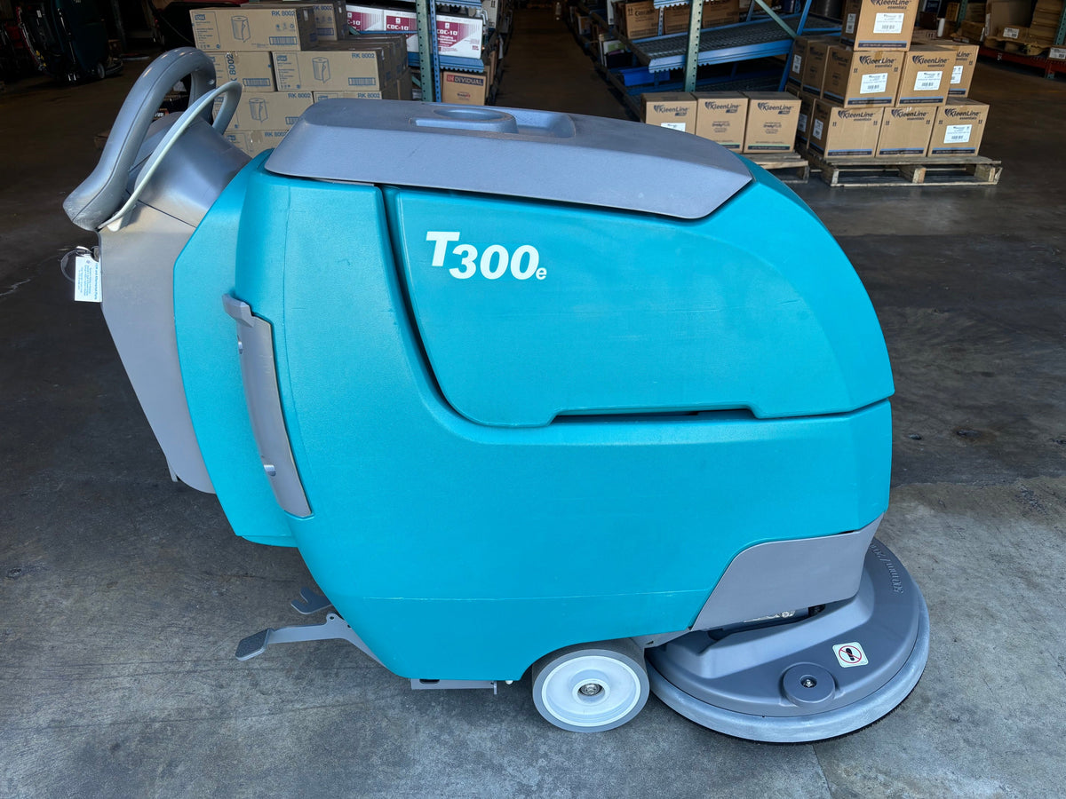 Refurbished Tennant T300e, 20" Walk Behind Disk Floor Scrubber, Battery, Pad Assist, 3/1/1 Warranty, Quick Ship