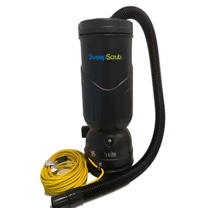 Backpack Vacuum, 10 QT, 11.8lbs, HEPA, With Tools, 7 year Warranty