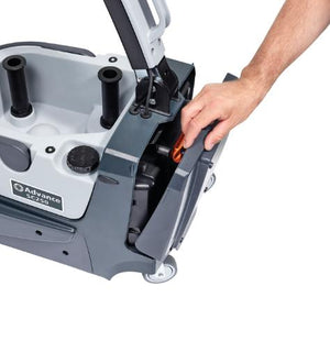 Advance SC250, Floor Sweeper-Scrubber, 13", 1.6 Gallon, Brush Assisted, Lithium, Cylindrical, 3 Year Warranty