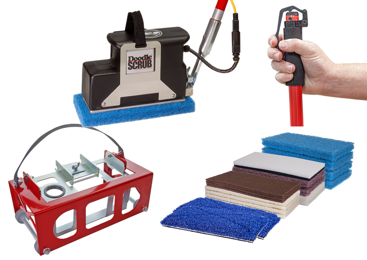Square Scrub Doodle Scrub Deluxe, 9" Orbital Floor Machine, Corded, 3 Year Warranty