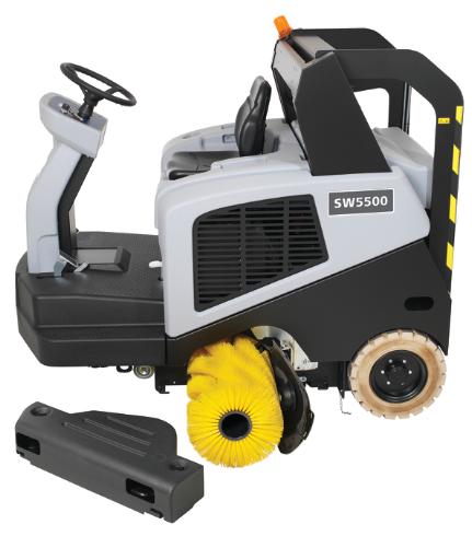 Advance SW5500, Rider Floor Sweeper, 60", 40 Gallon, Battery, 3 Year Warranty