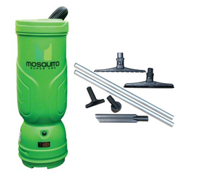 Mosquito Super-HEPA, Backpack Vacuum, 6QT or 10QT, Green or Red, With or Without Tool Kit, 7 Year Warranty