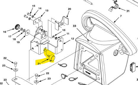 Aftermarket Tennant 1021853, Potentiometer kit (Handle Assembly)