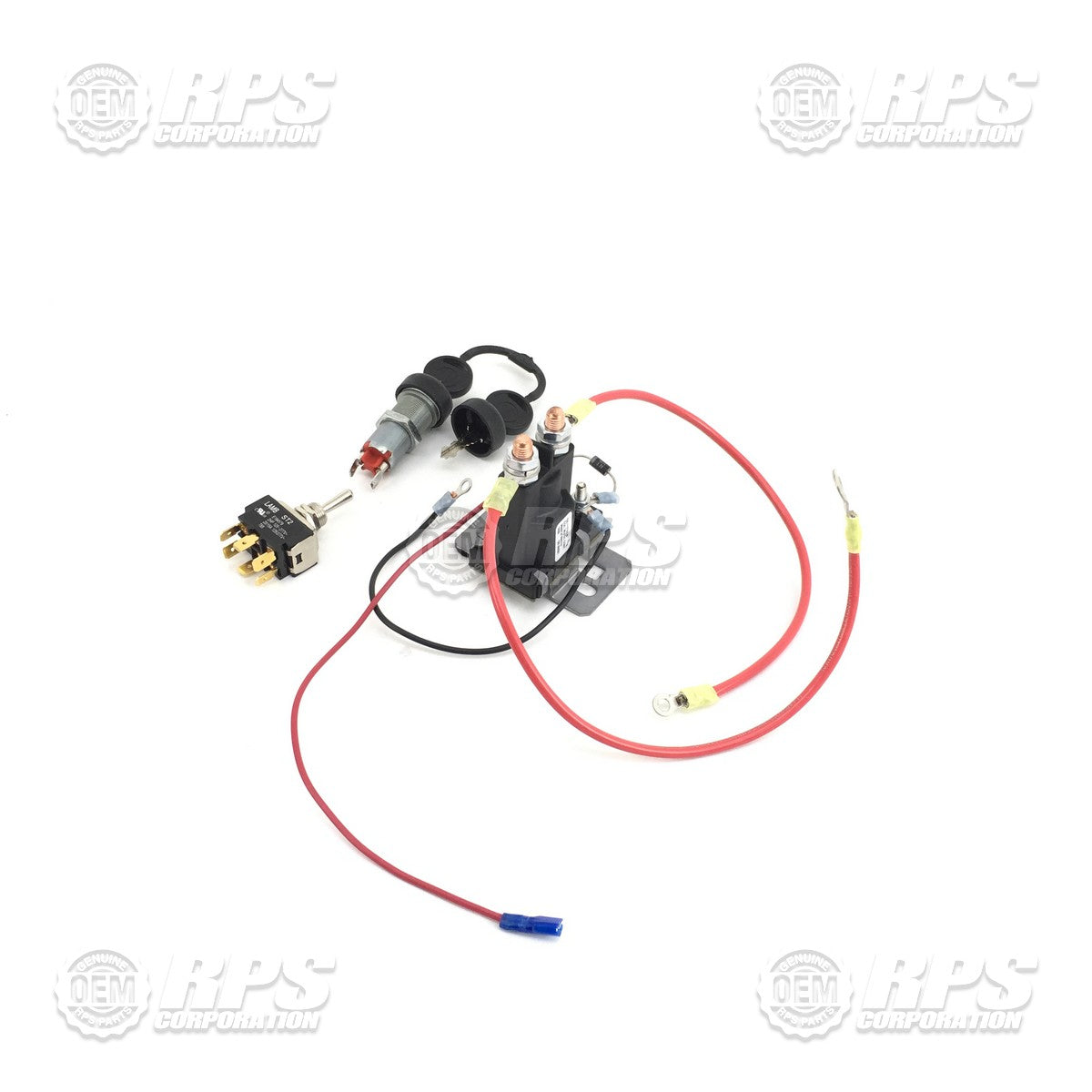 FactoryCat/Tomcat T-503, Pilot / RS - Keyswitch relay, brush deck switch upgrade kit