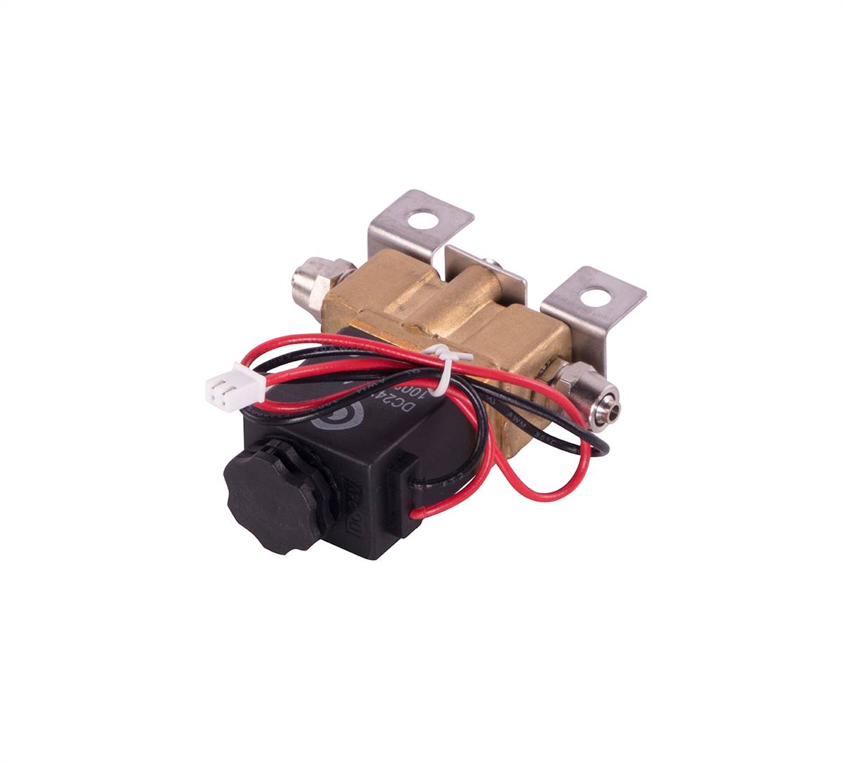 Copper valve assembly with connectors. Fits Tennant iMop XL. Fits Tennant 1232482