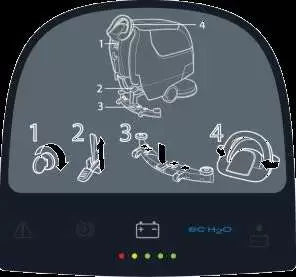 Tennant T300e control panel