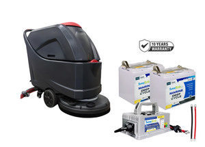 Walk Behind Floor Scrubber, 20", 16 Gallon, Battery, Self Propel, Disk, 3/3/1/1 Warranty