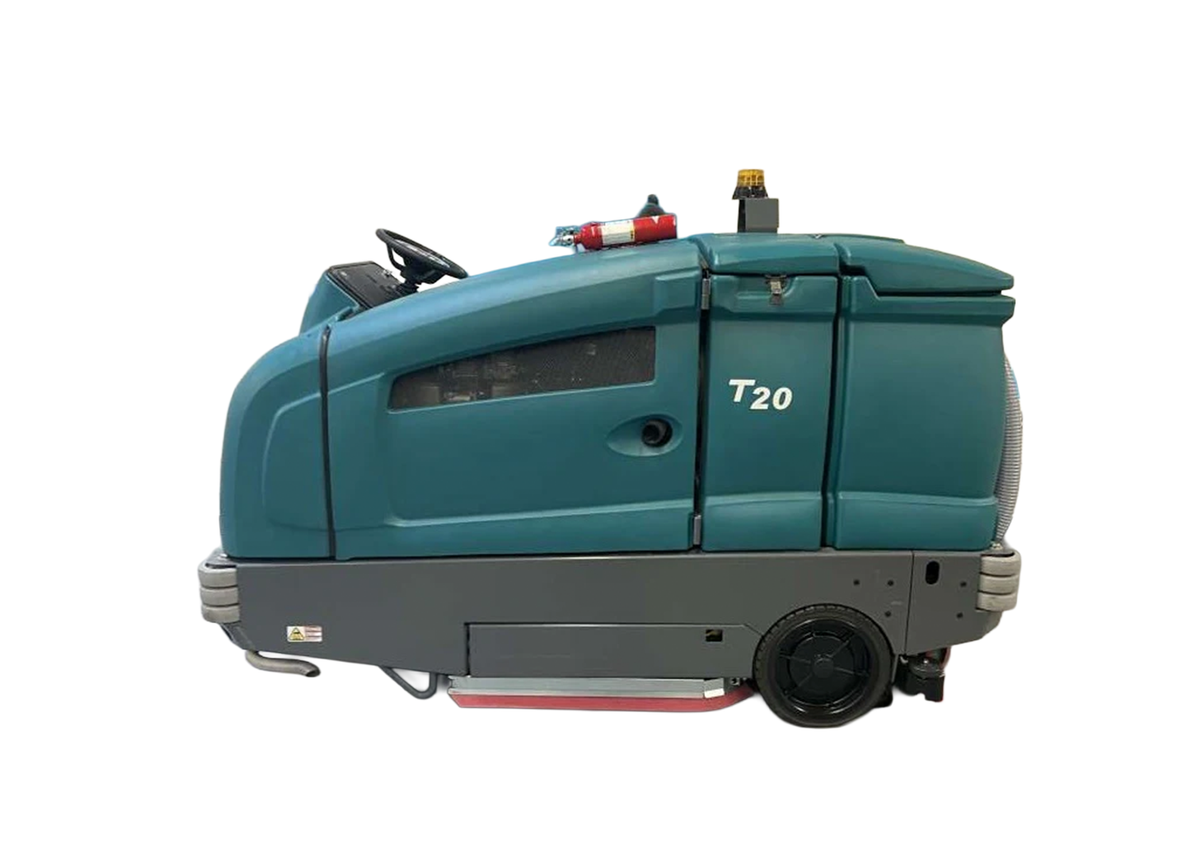 Refurbished Tennant T20, Rider Floor Sweeper-Scrubber, 40", 80 Gallon, Propane, Cylindrical, 3/1/1 Warranty