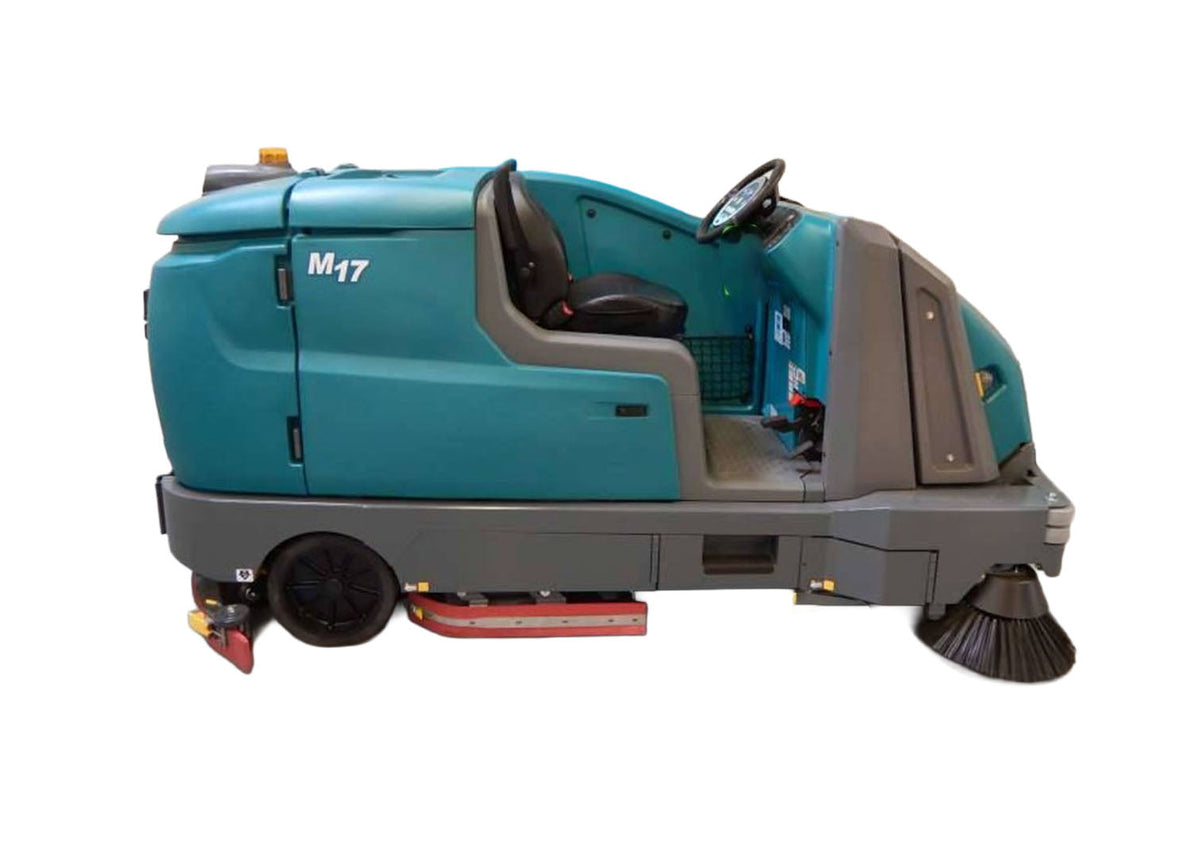 Refurbished Tennant M17, Rider Floor Sweeper-Scrubber, 36", 75 Gallon, Battery, Cylindrical, 6/1/5 Warranty