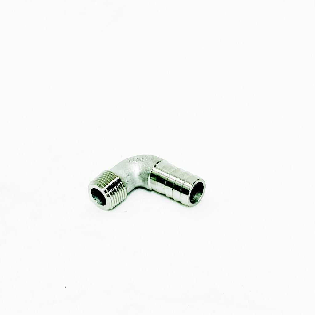 Onyx W10981 Water Elbow, 3/8" Bspt Male X 14mm Barb, Alt W11410 OEM Part