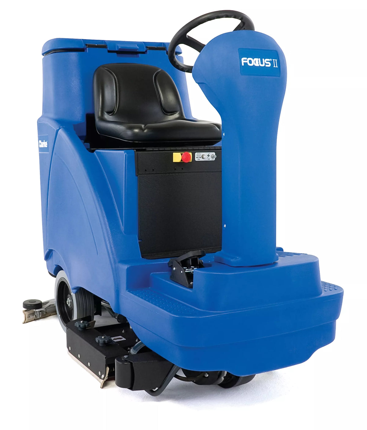 Clarke Focus II, Rider Floor Scrubber, 28" or 34", 31 Gallon, Battery, Disk or Boost (Orbital), 3 Year Warranty