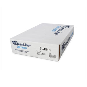 KleenLine Can Liner, 24x24 8 MIC Clear, 8-10 Gallon Capacity, 20 Rolls of 50 Liners, 1000 Count