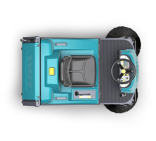 Tennant S880, Floor Sweeper, 48", 18 Gallon Hopper, Ride On, Battery, Dual Side Brushes, 2 Year Warranty