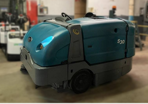 Refurbished Tennant S30, Rider Floor Sweeper, 62.5", 105 Gallon Hopper, Diesel, 6/1/1 Warranty