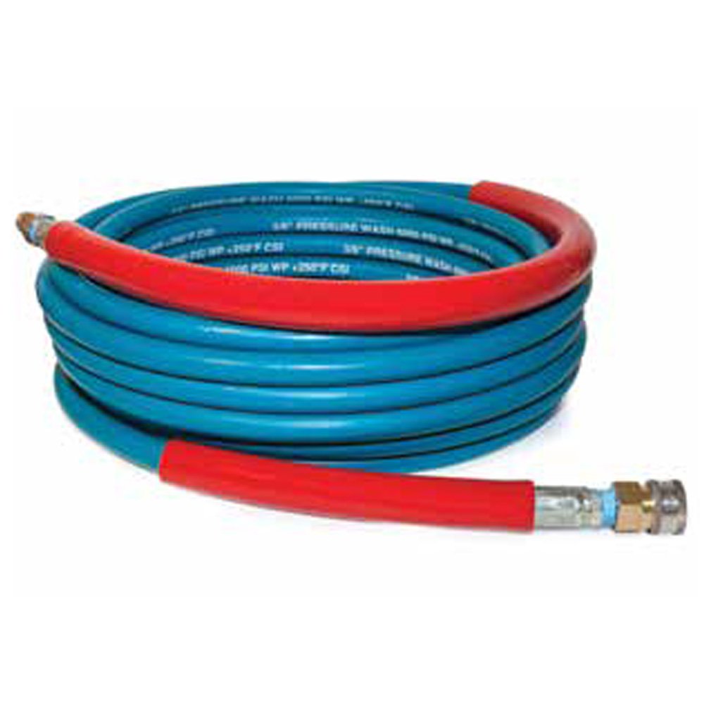 A+, Hose, Blue, Smooth, Non Marking, 3/8" X 100', 2 Wire, Up to 6000PSI, 8.928-973.0