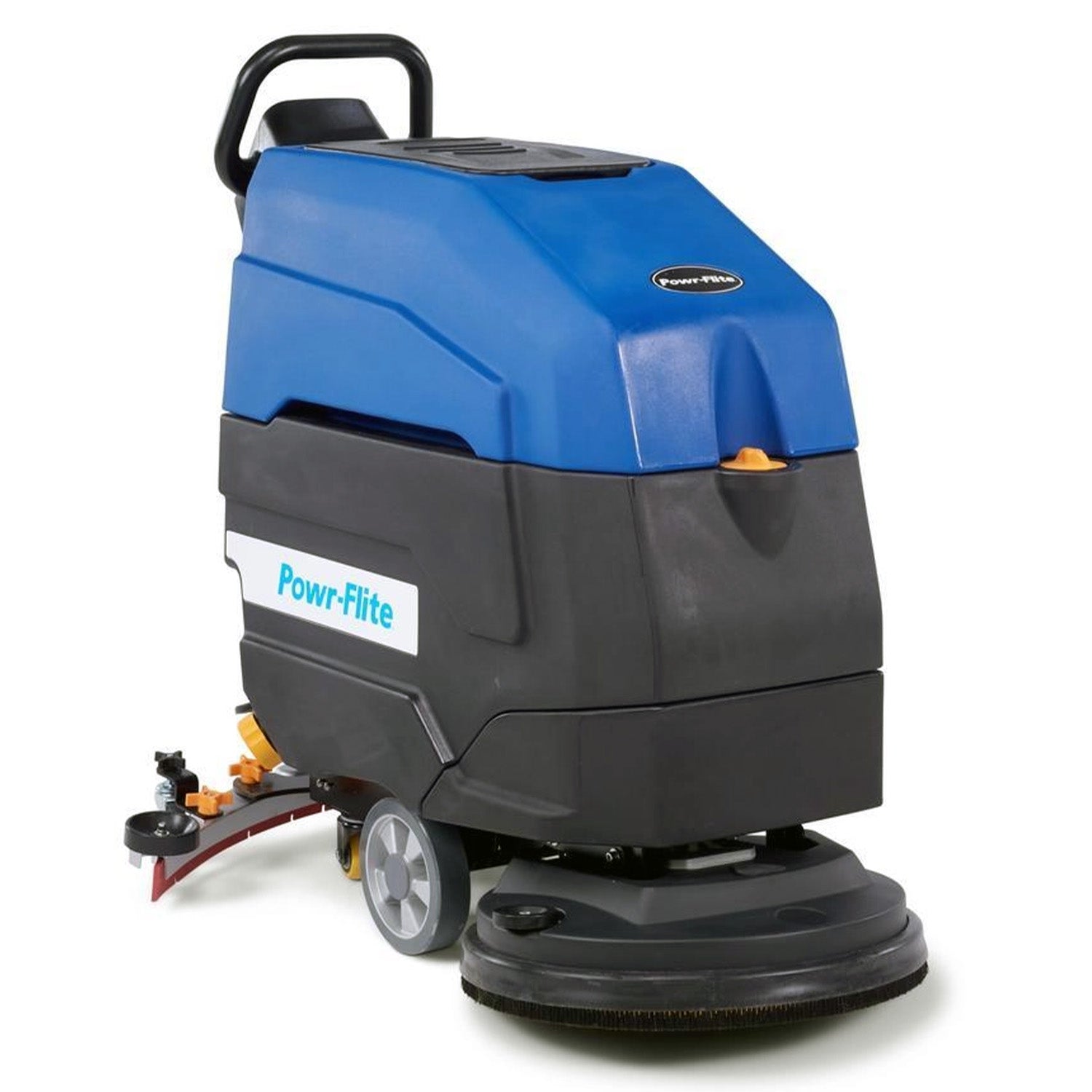 Powr-Flite 20" Walk Behind Floor Scrubber, Brush-Assist, With or Without Batteries, 2 Year Warranty