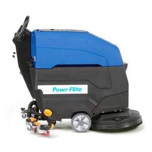 Powr-Flite 20" Walk Behind Floor Scrubber, Brush-Assist, Battery, 2 Year Warranty