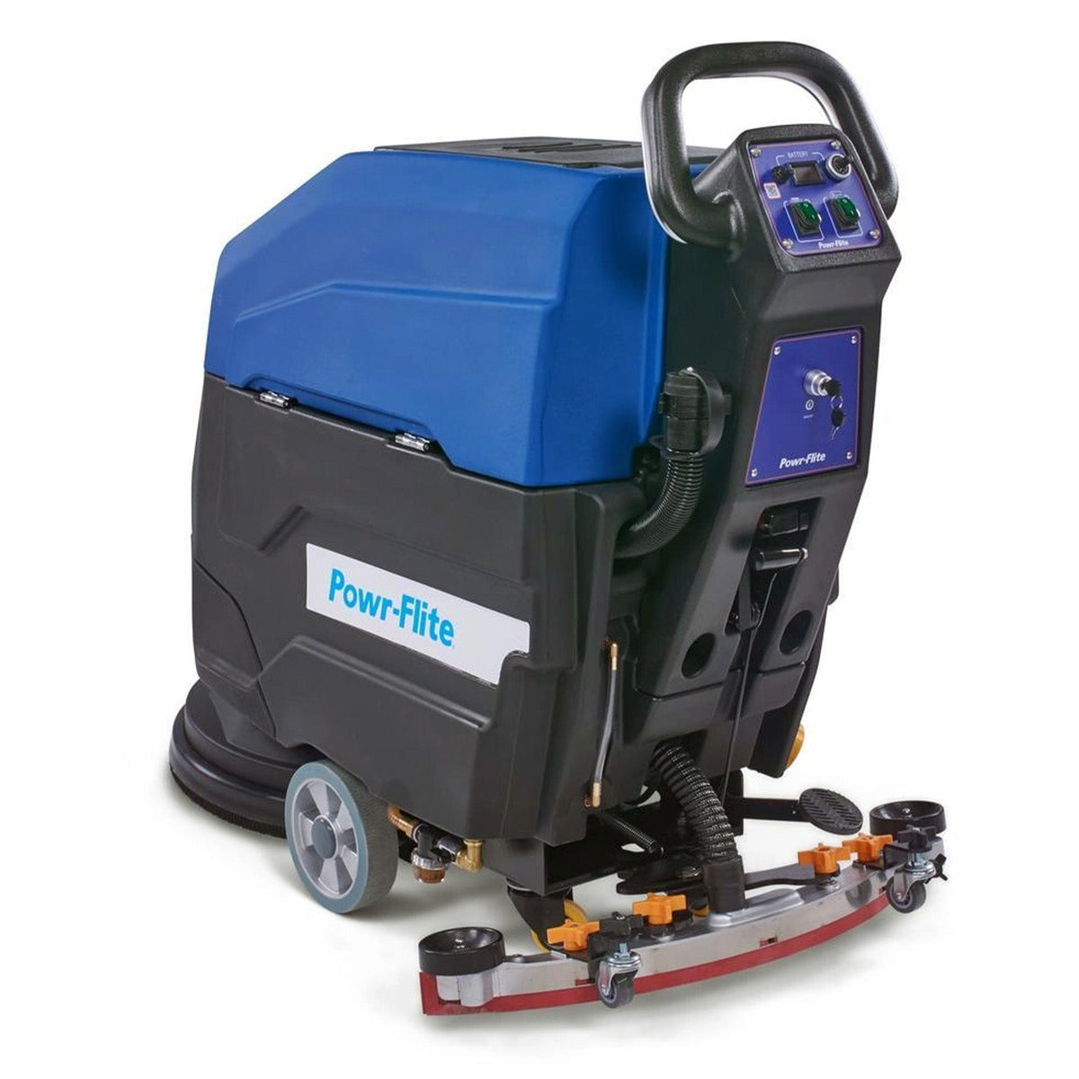 Powr-Flite 20" Walk Behind Floor Scrubber, Self-Propel, With or Without Batteries, 2 Year Warranty