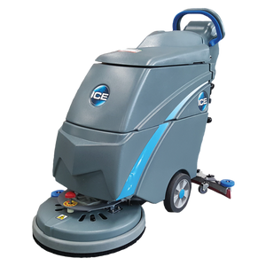 ICE i18B-AGM, Walk Behind Floor Scrubber, 18", 9 Gallon, Battery, Pad Assist, Disk, 5 Year Warranty