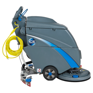 ICE i18C, Walk Behind Floor Scrubber, 17", 9 Gallon, Electric, Pad Assist, Disk, 5 Year Warranty